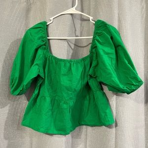 Kelly green blouse